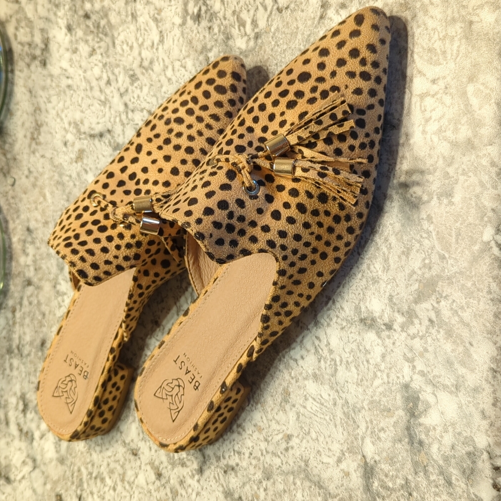 Animal Print Mules
